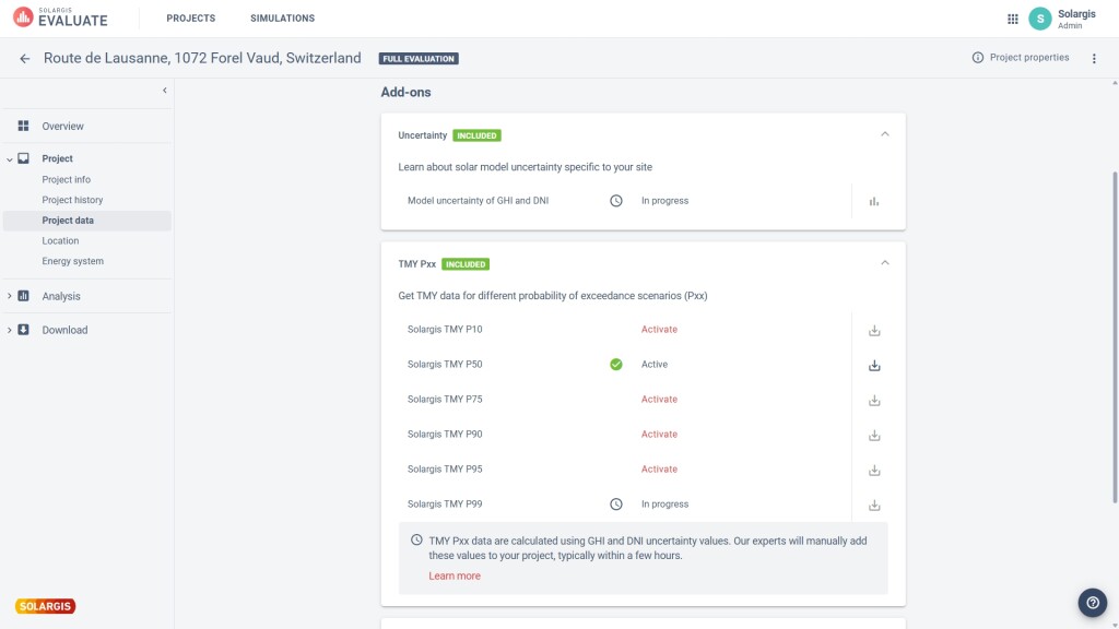 Project Request Data