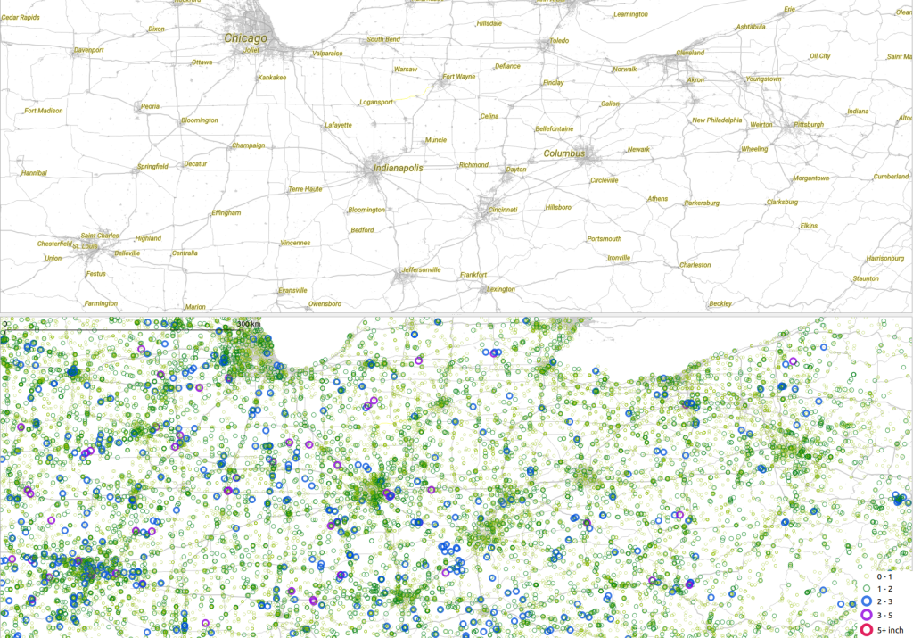 SPC vs landcover NE USA