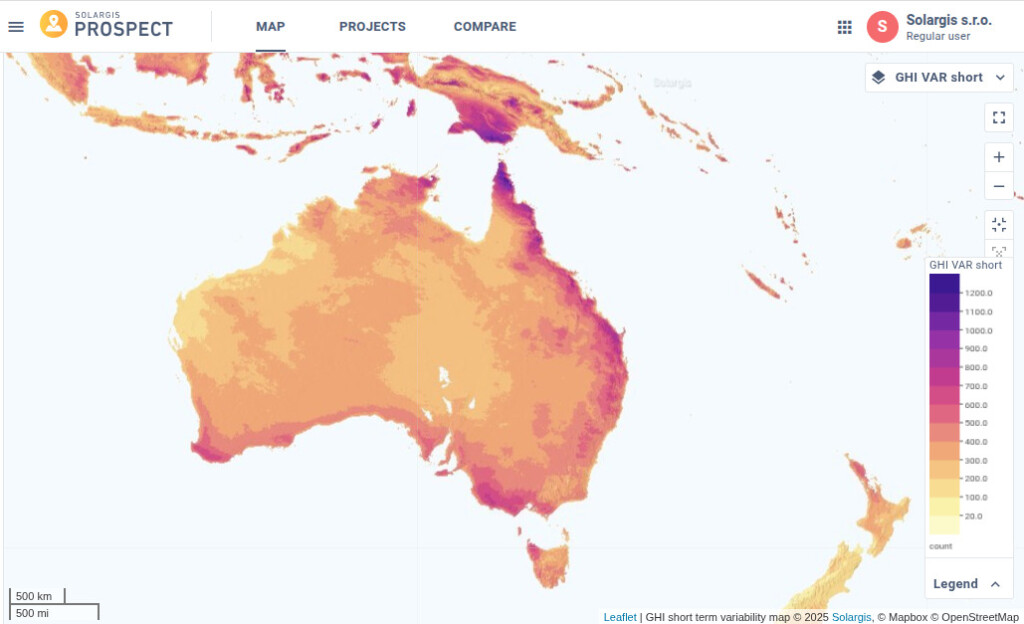 Solargis Prospect GHI var st Australia Pacific